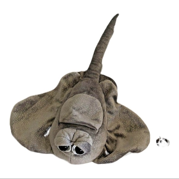Ripley's Aquariums Believe‎ It Or Not Stingray Manta Ray Plush Gray Sparkly 16" - Picture 1 of 8